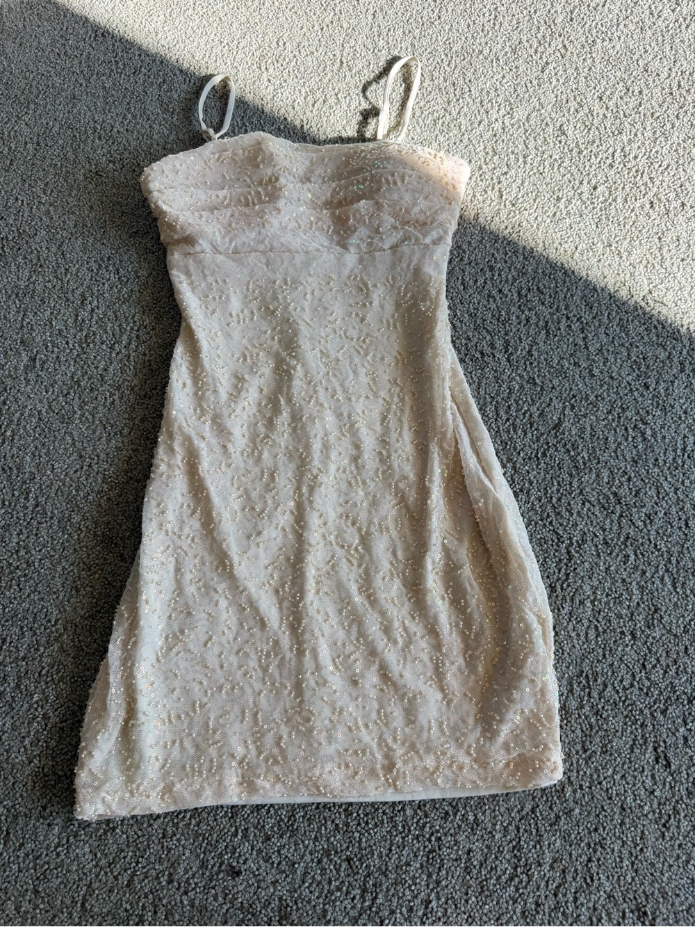 BNWT champagne colored dress
